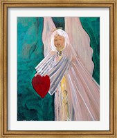 Angel Sharing Heart Fine Art Print