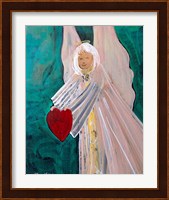 Angel Sharing Heart Fine Art Print