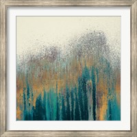 Teal Woods with Gold Fine Art Print