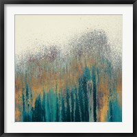 Teal Woods with Gold Fine Art Print