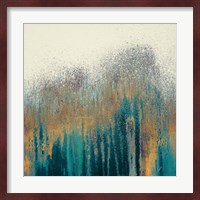 Teal Woods with Gold Fine Art Print