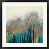 Teal Woods with Gold Fine Art Print