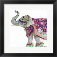 Boho Elephant Square Fine Art Print