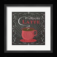 Coffee Chalk Square II Framed Print