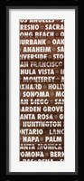 California Wood Type Fine Art Print