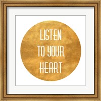 Listen to Your Heart Circle Fine Art Print