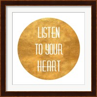 Listen to Your Heart Circle Fine Art Print