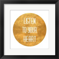 Listen to Your Heart Circle Fine Art Print