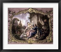 Lovers in a Garden Fine Art Print