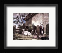 Milkmaid and Cowherd Fine Art Print