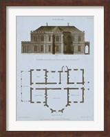 Chambray House & Plan III Fine Art Print