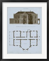 Chambray House & Plan III Fine Art Print
