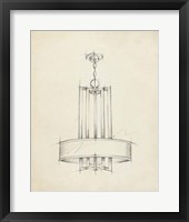 Mid Century Chandelier I Fine Art Print