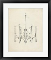 Mid Century Chandelier II Fine Art Print