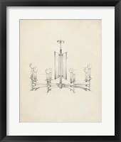 Mid Century Chandelier IV Fine Art Print