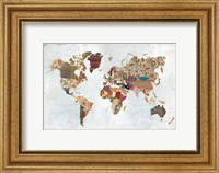 Pattern World Map Fine Art Print