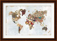 Pattern World Map Fine Art Print