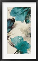 Blue Ribbon Blooms II Framed Print