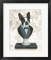 Canine Couture Newsprint I Framed Print