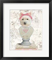 Canine Couture Newsprint II Framed Print