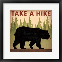 Take a Hike Black Bear Framed Print