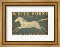 White Horse Running Fine Art Print