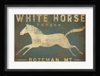 White Horse Running Fine Art Print