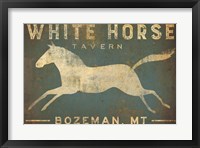 White Horse Running Fine Art Print