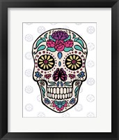 Sugar Skull III on Gray Fine Art Print
