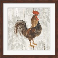 Farm Friend III on Barn Board Fine Art Print