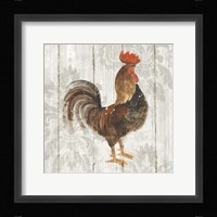 Farm Friend III on Barn Board Framed Print