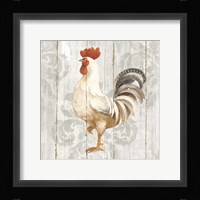 Farm Friend IV on Barn Board Framed Print