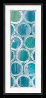 Stack of Tubes Blue II Framed Print