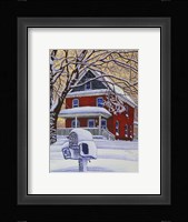 Snow On The Mailbox Fine Art Print