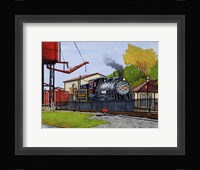 Engine #90 At The Water Tower, Strasburg Pa Fine Art Print