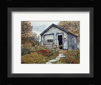 Flower Shed I, Arlington Vt Framed Print