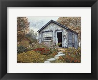 Flower Shed I, Arlington Vt Framed Print