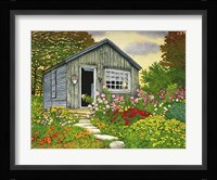 Flower Shed II, Arlington Vt Framed Print