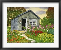 Flower Shed II, Arlington Vt Framed Print