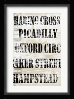 Over and Under London Transit Framed Print
