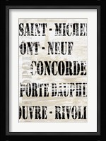 Over and Under Paris Transit Framed Print