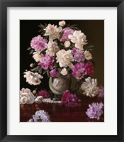 Peonies in a Japanese Vase Fine Art Print