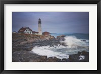 Cape Elizabeth Storm Framed Print