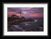 Portland Head Sunset Framed Print