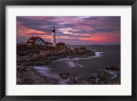 Portland Head Sunset Framed Print