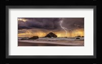 Storm At Face Rock1 Framed Print