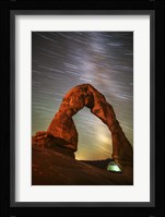 Delicate Arch Star Trails Fine Art Print