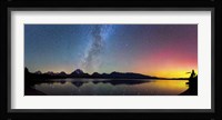Northern Lights over Jackson Lake Pano Fine Art Print