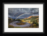 Red Mountain Rainbow Framed Print
