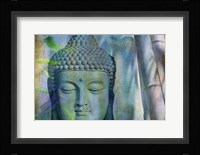Budha with Bamboo Fine Art Print